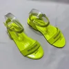 Hete zomer dames sandalen mode neon slippers nieuwe hoge platte schoenen slipper whosale dames sandalen drop ship1