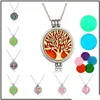 106 Styles Arbre de Vie Colliers Creux Médaillons Pendentifs Chockers en Acier Inoxydable 316L avec 50 ~ 60cm Chainmulti Aromatherapy Pcs