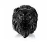 Bijoux vintage entièrement domineur lion hing ring Europe and America Cast lion king ring gold argent us taille 7-152380