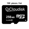 % 100 Gerçek Kapasite 100pcs / lot 256MB Hafıza kartları 256 MB MicroSD Kart Sınıf 4 Toptan Fiyat Ve CE, FCC Belgesi