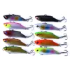 Hengjia 10st Sinking Vib Fishing Lure Minnow Artificiell Bait Vibration Vinter Ice Full Swimming Layer Hård Baits Bass 5,5cm 10g