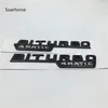 BITURBO TURBO 4MATIC Emblema Letras Adesivos do Para-lama Dianteiro do Carro para Mercedes Benz AMG 4 Matic326o