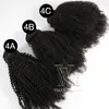 Бразильская девственница 3pcs лот афро изгиб Curly 4a 4b 4c Бундлы утечка сделка 300 г/лот 100% путать бесплатно настоящие наращивания волос с человеческими волосами