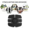 Electric Abdominal Muscle Stimulator Trainer Exerciser Unisex Smart Fitness Gym Stickers Body Slimming Massager Pad