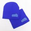 Nowa jesienna i zimowa dziecko wełna wełna nauszniki kapelusz szalik dwa zestawy 6 kolorów opcjonalne JXW378
