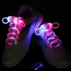 Laces de chaussures de sport LED lumineuses éclairage éclair Écraser Glow Stick Sangle Clignotant Fibre optique Sheelaces Party Club dans la boîte de vente au détail