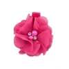 Europe Baby Girls Barrettes Chiffon Flower Beads Bobby Pin Hair Clip Kids Hairpins Candy Color Children Hair Accessory 12 Colors