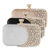 Kvällpåse Kvinnor Clutch Bag Gorgeous Pearl Crystal Beading Bridal Wedding Party Bags Crossbody Handväskor Purse312s