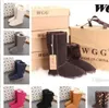 Nuevas botas de diseñador 7803 Australia mujer niña clásicas botas de nieve de lujo bowtie tobillo medio arco bota de piel invierno negro castaño