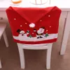 Décorations de noël chaise ensemble père noël bonhomme de neige cuisine Dinette fête décor à la maison canapé 2021 Drop1