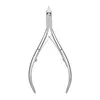 Rostfritt stål Cuticle Sax Toenail Nipper Cutter Plier Manicure Tool Gold Silver Color