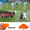 Set di 50 coni Pro Disc - Agility Soccer con borsa per il trasporto e supporto per l'allenamento di calcio Marcatori a cono per campo sportivo per bambini2462