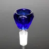 Heady Diamond Glass Bowls Hookahs 14mm 18mm Colored Male Bong Bolw Multicolor High Qualith 18.8mm 14.4mm Wholesale Bolws for Glass Water Pipes