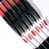 2 I 1 Matte Liquid Lip Lipsick Liner långvarig pigment Naken Färg Läpp Gloss Pen Makeup Cosmetics Bea158 Handaiyan5708707