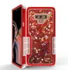 Custodia ibrida Quicksand ibrida per PC TPU lucida 3 in 1 con glitter liquido Bling Crystal per iPhone 11promax Samsung S20p nave gratuita