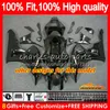 100%Fit Injection mold For HONDA Body CBR 1000 RR CC 1000RR 1000CC 06-07 Bodywork 59No.16 CBR1000 RR CBR1000RR 06 07 CBR1000-RR 2006 2007 OEM Fairing Kit black white blk