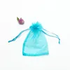 100 Uds. 30*40cm (11,81 "x 15,74") bolsas de Organza con cordón transparente para joyería, bolsas de regalo para boda, fiesta, recuerdo de Navidad
