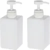 450ml 15oz Pump Bottles Empty Plastic Refillable Bottle Cosmetic Shampoos Bath Shower Soap Dispenser for Bathroom Kitchen