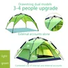 DesertFox Outdoor high-quality tents 3-4 people automatic tents double anti-torrento man camping tents multi-functional