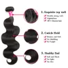 Peruviska malaysiska mänskliga hårbuntar Indien Body Wave Bodywave 30 32 34 36 38 40 Inch Bundle Remy Humen Hårförlängning Indian3118550