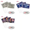 Trump Hand Flag 10pcs / set 14 * 21cm Donald Trump Flying USA Hand Flag Trump 2020 Elección Banner Banderas OOA8049