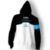 3D Impresso Jogo de Hoodie Detroit: Torne-se Humano RK800 Connor Cosplay Cosplay Capuz Capuz Jaqueta Unisex Moletom Moletom Com Capuz Capuz Roupa Roupa V191105