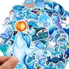 49pcs / Set Blue Ocean Мультфильм морских животных акулы Doodle наклейки для ноутбука Телевизор Холодильник водонепроницаемый велосипедов Декаль игрушки для детей