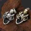 S925 Sterling Silver Jewelry Colar Pingente Thai Silver Personality Trends Fashion Octopus Skull Pinging for Men Ane Women4313378