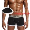 Underbyxor Pinky Senson Brand Mens Underkläder Boxers Bulge Förbättra Push Up Cup Men Shorts Trunk Förstora Panties