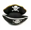 Capitaine Pirate chapeau Halloween accessoires adultes enfants jouets vêtements accessoires caraïbes Pirates casquette noir crâne impression chapeaux mode