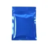 2000PCS / lot عالية الجودة الملونة لامع مايلر حقائب أسود مسطح الألومنيوم احباط أكياس التعبئة الصغيرة أكياس بلاستيكية LX1041