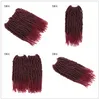 DHgate Gros Crochet Passion Twist Cheveux courts pour Passion Twist Crochet Extensions de cheveux Tissage de cheveux synthétiques 14 pouces en vrac bouclés 2021