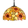 Tiffany Glass Pendant Lamps Pendant Light For Living Room Dining Room Home Decor Lamps Tiffany Orange Color Flowers