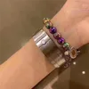l'ultimo design Il braccialetto con chiusura a molla del braccialetto con perline temprate in rilievo è il braccialetto rigido in titanio superiore
