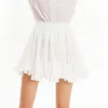 ホワイトブラックシフォンサマーウィメン2020ファッション韓国ハイウエストプリーツミニサンスクールスカート女性1