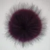 15 cm topkwaliteit echte fur pompon accessoires handgemaakte echte wasbeer bal pluizige pompom sleutelhanger snelle levering