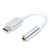 USB Typ C till Jack 35 mm hörlurar Typecadapterkonverterare Audio Adapter för Samsung S8 S9 Xiaomi Huawei Letv Leeco Le Max 2 S3 7040403