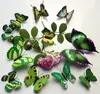 Brand New 12PCS 3D PVC Magnetic DIY Butterflies Home Room Wall Sticker Decor With Double Side Glue Fridge Magnet Free Shipping 1