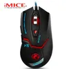 Original IMICE X8 Mouse Wired Gaming Professional 3200DPI USB Optical Mouse 6 Knappar Datorspel Mus för PC Laptop