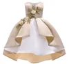 Flor menina vestidos casamento bebê meninas vestidos verão boutique crianças roupas princesa crianças roupas roupas partido bola vestido vestido lf030b