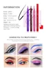 Qibest 12 Kleur Eyeliner Vloeistof Waterdicht Gemakkelijk te dragen Make-up Matte Eye Liner Blue Red Green Green Gold Brown Eyeliner