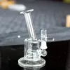 5.5 "Glass Bubbler Bong Hookahs Ash Catcher Inline Percolator Water Pipe Oil Rig Bong 10mm 14mm Joint