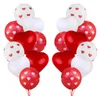 Ballons en Latex coeur d'amour ballon imprimé rouge blanc mariage hélium saint valentin fête d'anniversaire gonflable