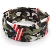 10 style Europe Popular Camouflage Absorb sweat hair band Fashion No Slip sports yoga Hairband Headbands for Women Girls dc515