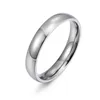 Stainless Steel 4MM Rings mens Ring Black Rose Gold couple Women Fashion hip hop Jewelry Will and Sandy Drop Shp