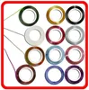 Tamax 10 stks / pak Goud Sliver Nail String 10 Kleuren Multicolor Gemengde Kleuren Rolls Striping Tape Line Nail Art Decoration Sticker DIY Nail Tip