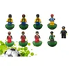 Neue Ankunft Pädagogische Eltern-kind-Interaktion Montieren Welt Tasse Mini Spielzeug Figur Mit Fußball Spiel Feld Baustein Brick226V