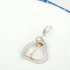 أزياء Bling Bling على شكل قلب بلو Crystal Heart Love Design سلسلة مفتاح مفتاح الفولاذ المقاوم للصدأ