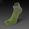 Cinco Meias Dedo do Dedo dos Homens Basquete Esportes Sports Socks Summer Respirável Hosiery Malha de Algodão Mesa Atlético Retro Retro Moda Casual B5250