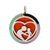 Holle aroma charme moeder en kind ketting accessoires roestvrijstalen essentiële olie hanger